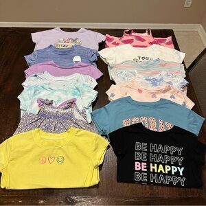 4T Toddler Girl Summer Shirt Lot